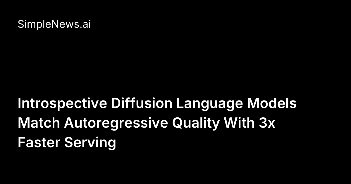Introspective Diffusion Language Models Match Autoregressive Quality ...